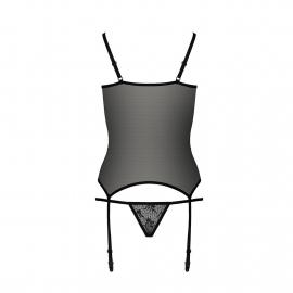 Корсет з пажами GRACIA CORSET black XXL/XXXL Passion - 5