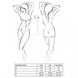 Боді MELANIA BODY black S/M - Passion - 5