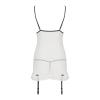 Сорочка прозора з пажами ORIHIME CHEMISE white S/M - Passion