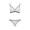 Комплект белья Passion ORIHIME SET L/XL, white, стрепы, лиф и трусики