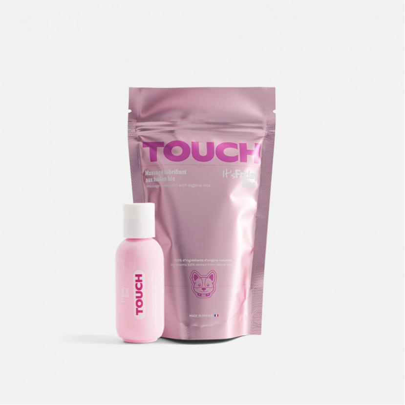 Гель для масажу-лубрикант 2 в 1 аромат: мигдаль TOUCH, 50 мл Friday Bae (Франція)