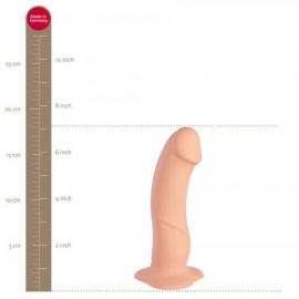 Fun Factory The Boss Stub - Реалистичный фаллоимитатор с изогнутой головкой, 18x4.2 см (телесный) - 2