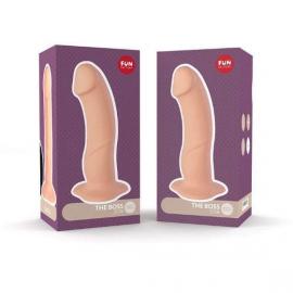 Fun Factory The Boss Stub - Реалистичный фаллоимитатор с изогнутой головкой, 18x4.2 см (телесный) - 5