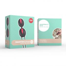 Fun Factory Smartballs Duo вагінальні кульки, 9.5х3.6 см (фіолетовий) - 9