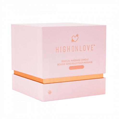 Массажная свеча с ароматом розы Sensual Massage Candle, 250 мл HighOnLove (Канада)