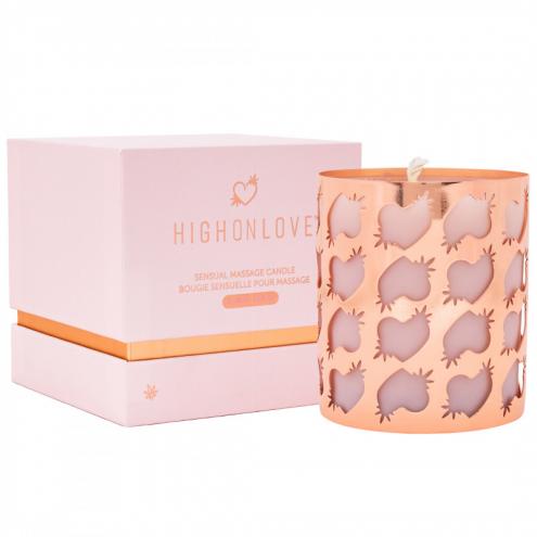 Массажная свеча с ароматом розы Sensual Massage Candle, 250 мл HighOnLove (Канада)