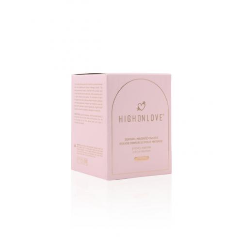 Массажная свеча с ароматом личи и мартини Sensual Massage Candle Lychee Martini, 250 мл HighOnLove (Канада)