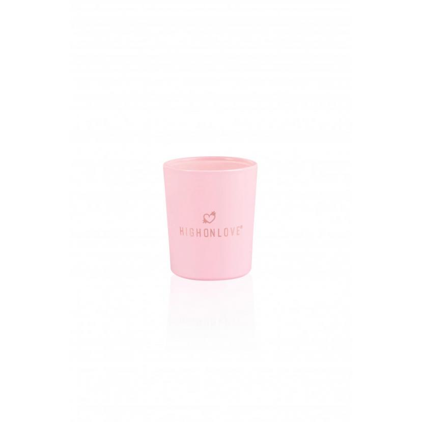 Мини массажная свеча с ароматом клубники и шампанского Sensual Massage Candle Strawberries Champagne, 35 г HighOnLove (Канада)