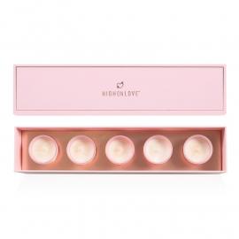 Набір масажних свічок 5 ароматів-афродизіаків Mini Massage Candles Collection, 5 х 35 г HighOnLove (Канада) - 3