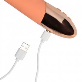 Вібратор-кролик колір: персиковий Loveline (Нідерланди) - 4