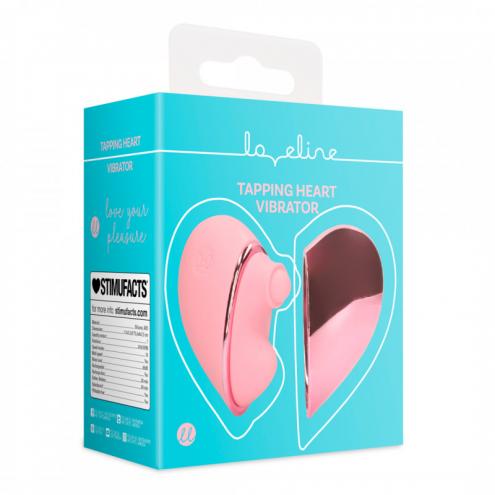 Вибратор-сердце имитирует постукивание цвет: розовый Loveline (Нидерланды)