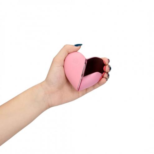 Вибратор-сердце имитирует постукивание цвет: розовый Loveline (Нидерланды)