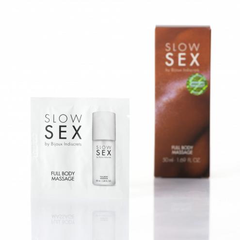 САШЕТ Гель-лубрикант для массажа всего тела FULL BODY MASSAGE, 2 г. Slow Sex by Bijoux Indiscrets
