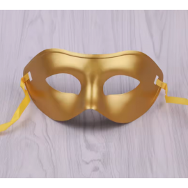 Венецианская маскарадная маска, золотая - 1