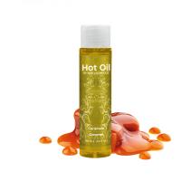 Согревающее съедобное массажное масло вкус: карамель HOT OIL, 100 мл Nuei (Испания)