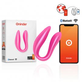 Смарт вібратор для пар DOUBLE PLEASURE, колір: рожевий Oninder (Іспанія) - 1