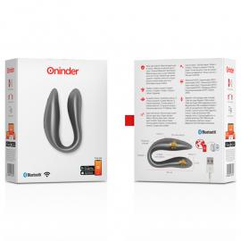 Смарт вібратор для пар DOUBLE PLEASURE, колір: чорний Oninder (Іспанія) - 3