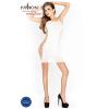 Бодистокинг Passion BS026 white, платье-сетка на бретелях