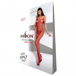 Бодистокинг Passion BS071 red, комбинезон на бретелях - 9