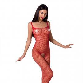 Бодистокинг Passion BS071 red, комбинезон на бретелях - 1