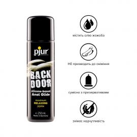 Анальне мастило Рjur backdoor anal Relaxing jojoba silicone 250 мл - 2
