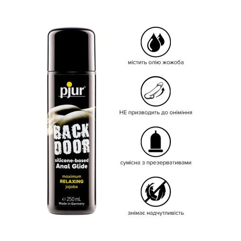 Анальне мастило Рjur backdoor anal Relaxing jojoba silicone 250 мл