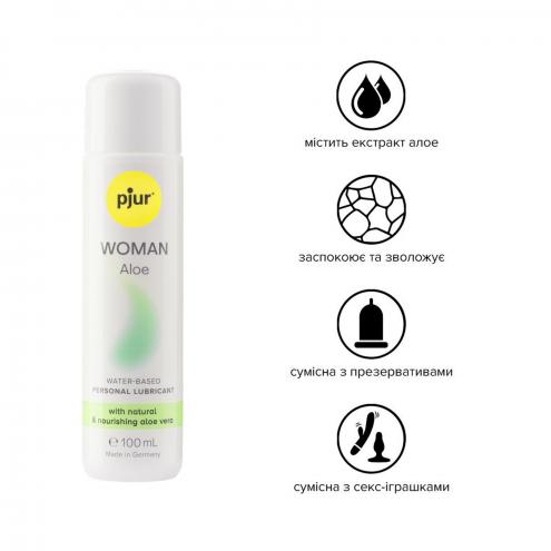 Лубрикант на водной основе - Pjur Woman - Aloe, 100 ml