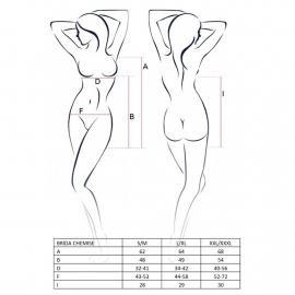 Сорочка приталенная с чашечками BRIDA CHEMISE red XXL/XXXL - Passion Exclusive - 4