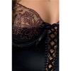 Корсет з пажами BRIDA CORSET black L/XL - Passion Exclusive