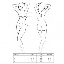 Комплект білизни BRIDA SET OpenBra black S/M - Passion Exclusive - 2