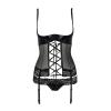 Корсет с открытой грудью NORTH CORSET black L/XL - Passion Exclusive