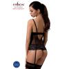 Корсет с открытой грудью NORTH CORSET black L/XL - Passion Exclusive