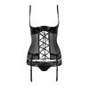 Корсет з відкритими грудьми NORTH CORSET black S/M - Passion Exclusive