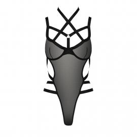 Боди-монокини Passion Exclusive HAGAR BODY L/XL, black - 2