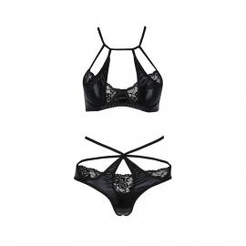 Комплект білизни NAVEL SET black XXL/XXXL - Passion Exclusive - 4