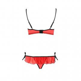 Комплект білизни CHERRY SET OpenBra red XXL/XXXL - Passion Exclusive - 3