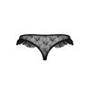 Трусики с оборками DONIA THONG black L/XL - Passion Exclusive