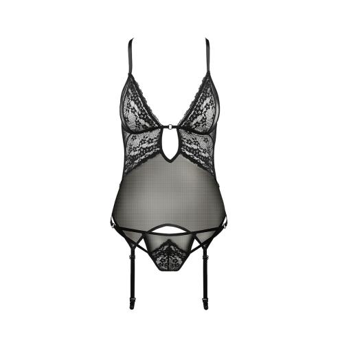 Корсет з декольте ERZA CORSET black L/XL - Passion