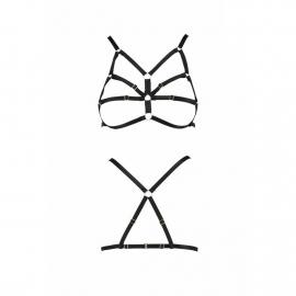 Бюстгальтер-стрепы Passion Exclusive ARMANDA BRA L/XL, black - 4