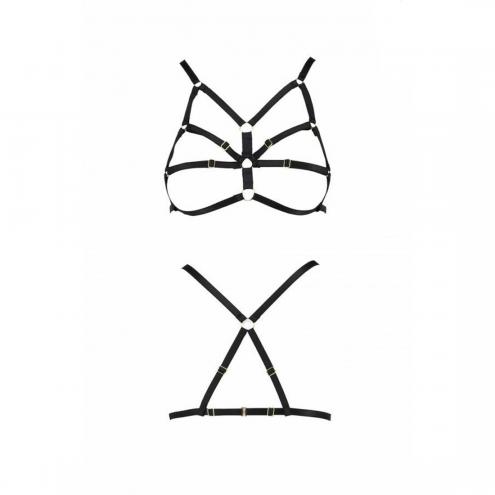 Бюстгальтер-стрепи Passion Exclusive ARMANDA BRA L/XL, black