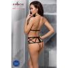 Откровенное боди с элементами стреп JADE BODY black L/XL - Passion Exclusive