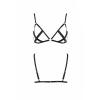 Открытый бюстгальтер-стрепы Passion Exclusive NICKY BRA L/XL, black