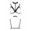 Бюстгальтер-стрепы с чокером Passion Exclusive SHELLY BRA L/XL, black