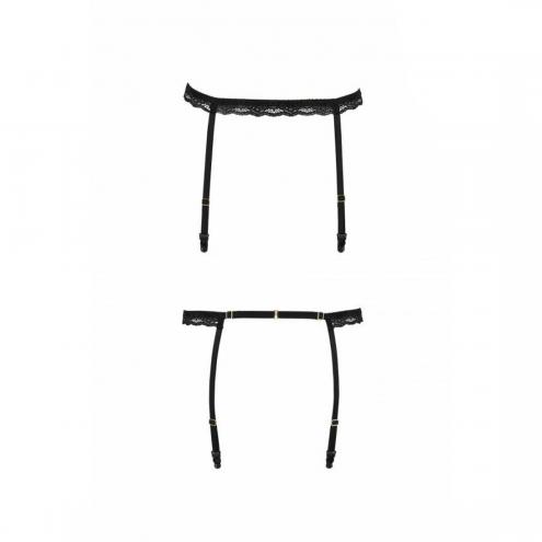 Пояс-стрепы для чулок Passion Exclusive SHELLY GARTER BELT S/M, black