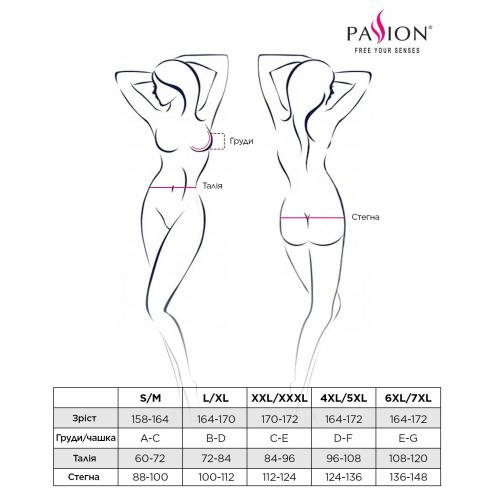 Трусики-стрепы Passion Exclusive SHELLY THONG L/XL, black