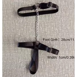 Прикраса на стопу, резинки чорні з ціпкою - 3