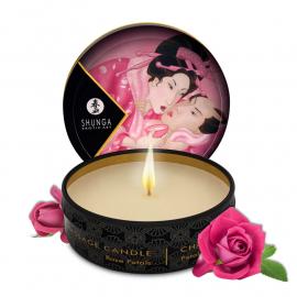 Масажна свічка Rose Petals аромат: пелюстки троянди, 30 мл. SHUNGA (Канада) - 1