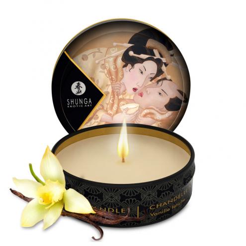 Массажная свеча Vanilla Fetish аромат: ваниль, 30 мл. SHUNGA (Канада)