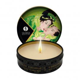 Масажна свічка Exotic Green Tea аромат: зелений чай, 30 мл.  SHUNGA (Канада) - 2