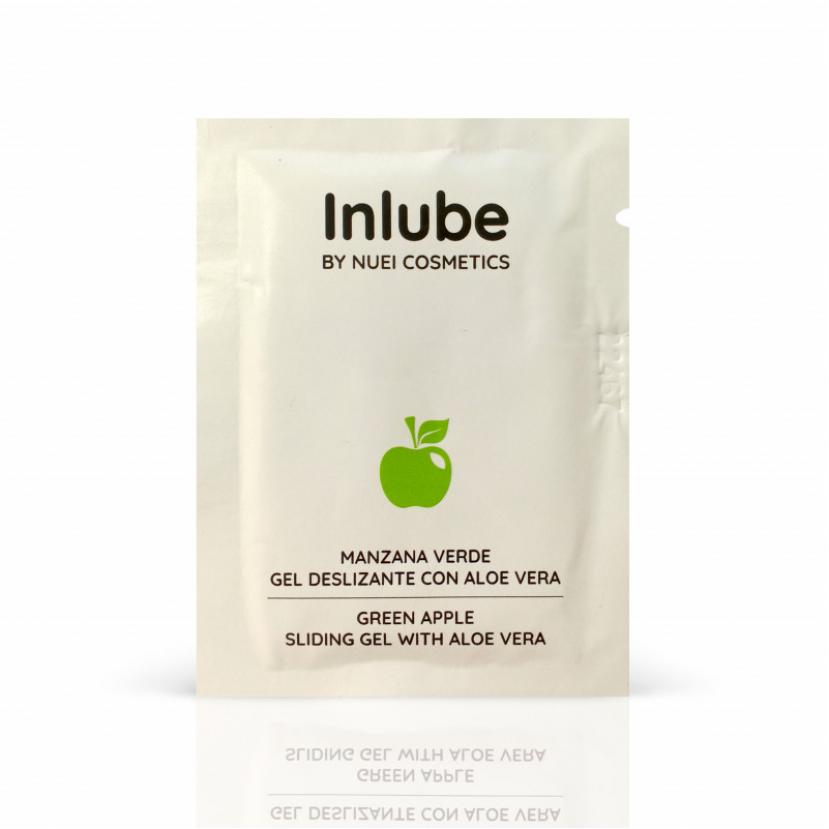 САШЕТ Съедобный лубрикант на водной основе вкус: зеленое яблоко INLUBE, 5 мл Nuei (Испания)